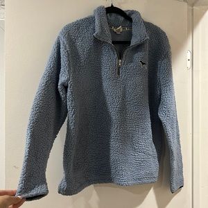 Victoria Secret Pink Light Blue Teddy Crewneck